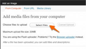 Add media files from your computer...