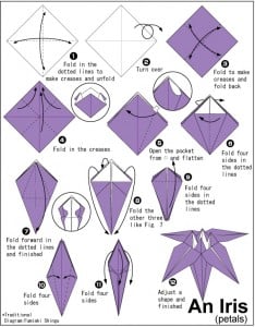 origami iris instructions